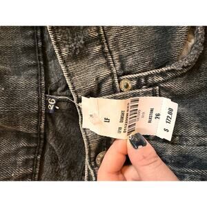 LF Carmar high rise denim shorts NWT